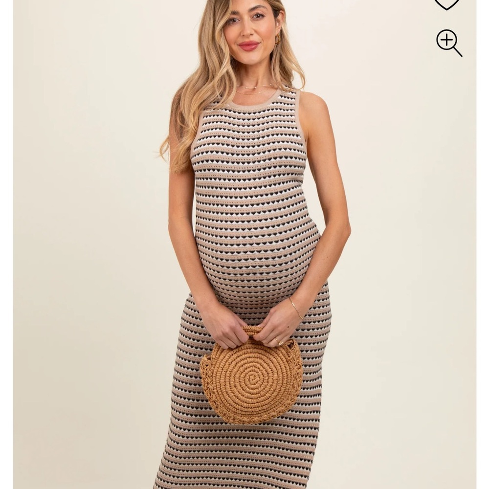 Chic Black and Cream Patterned Dress